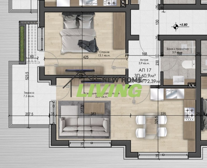 Продава 2-СТАЕН, гр. Велинград, област Пазарджик