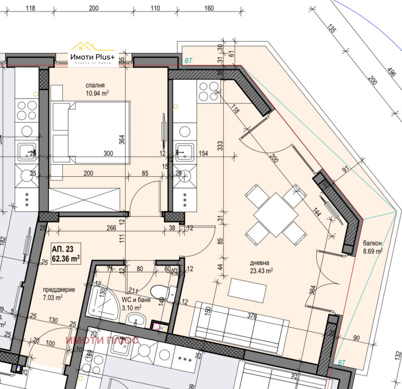 Продава 2-СТАЕН, гр. София, Банишора, снимка 2 - Апартаменти - 53452225