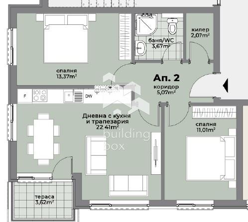 Продава 3-СТАЕН, гр. Варна, Христо Ботев, снимка 2 - Aпартаменти - 48403395