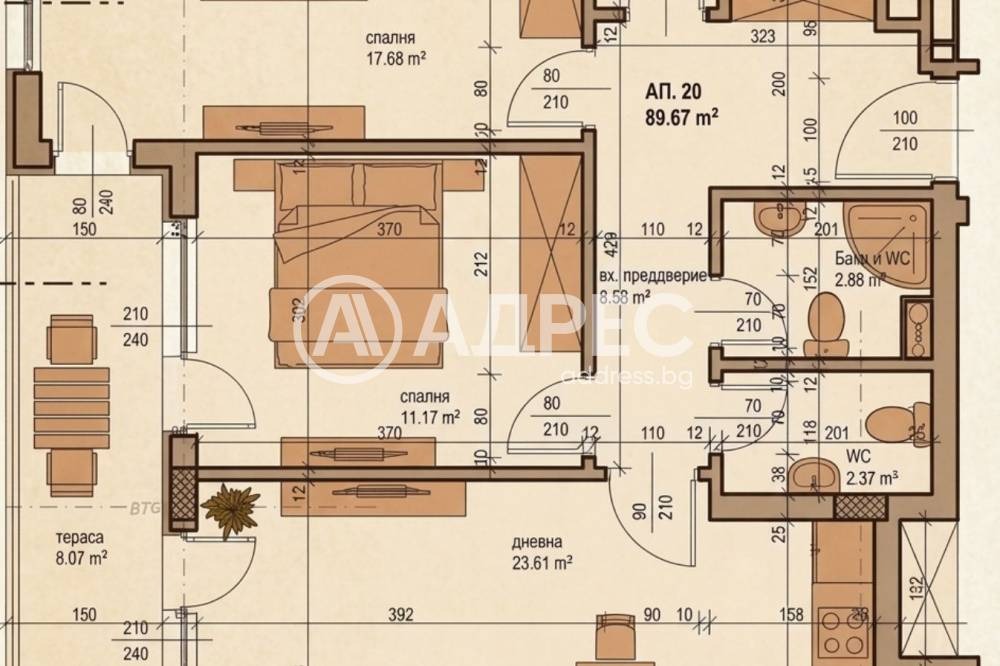 Продава 3-СТАЕН, гр. София, Зона Б-19, снимка 4 - Апартаменти - 54686202