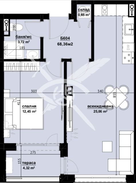 Продава 2-СТАЕН, гр. Бургас, Изгрев, снимка 2 - Aпартаменти - 48319031