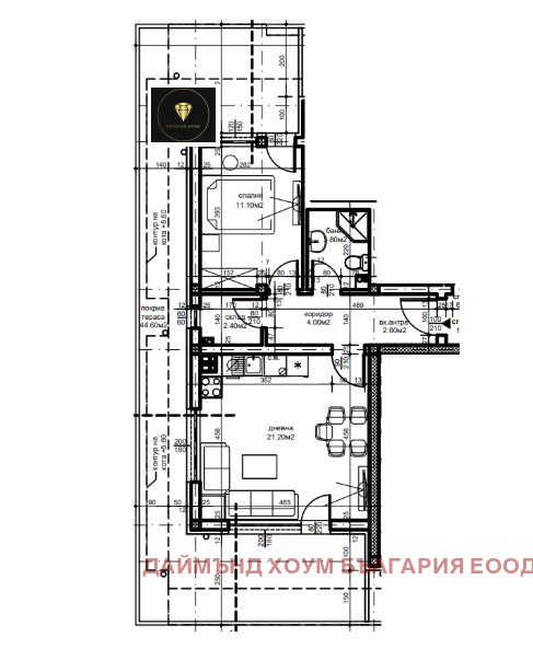 Προς πώληση  1 υπνοδωμάτιο Πλοβδηβ , Βελομορσκη , 113 τ.μ | 99531722 - εικόνα [2]