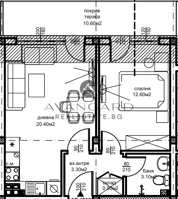 Zu verkaufen  1 Schlafzimmer Plowdiw , Ostromila , 64 qm | 18980679 - Bild [2]