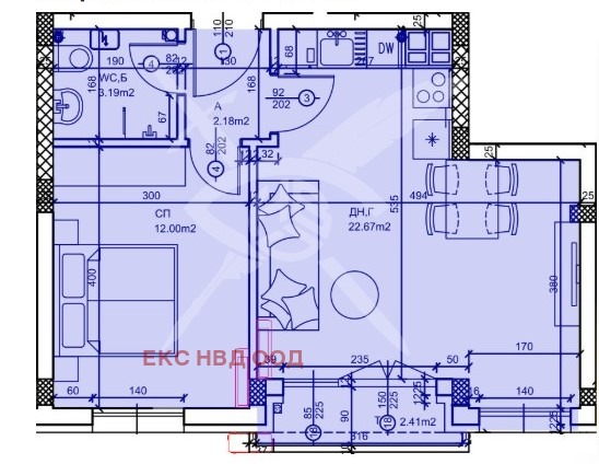 For Sale  1 bedroom Plovdiv , Zapaden , 62 sq.m | 68303921
