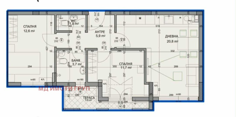 Продава 3-СТАЕН, гр. Пловдив, Христо Смирненски, снимка 2 - Апартаменти - 52465357
