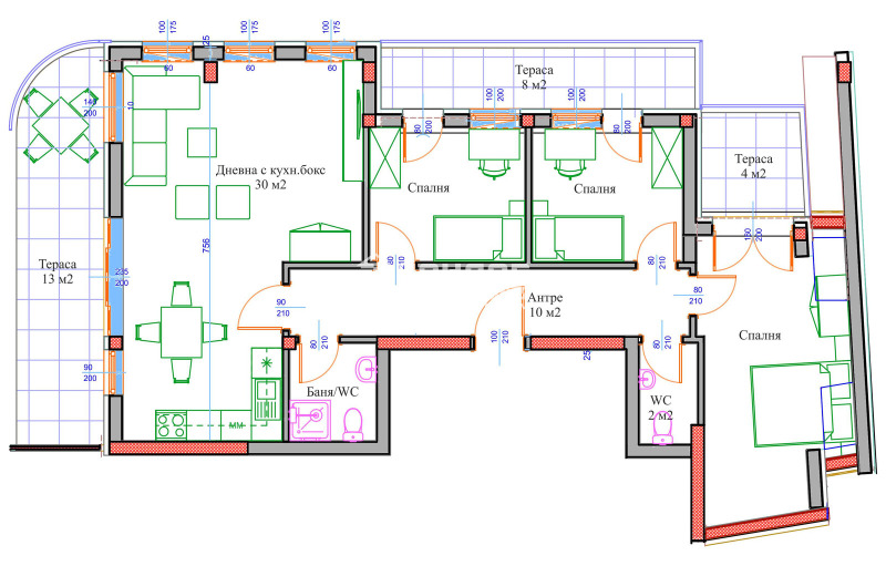 Na prodej  3+ ložnice Plovdiv , Centar , 145 m2 | 50905207 - obraz [2]