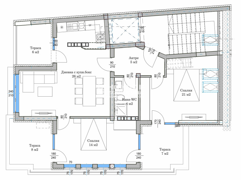 Na prodej  3+ ložnice Plovdiv , Centar , 180 m2 | 31526615 - obraz [2]