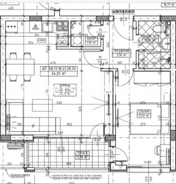 Продаја  1 спаваћа соба Пловдив , Христо Смирненски , 74 м2 | 78609770 - слика [8]