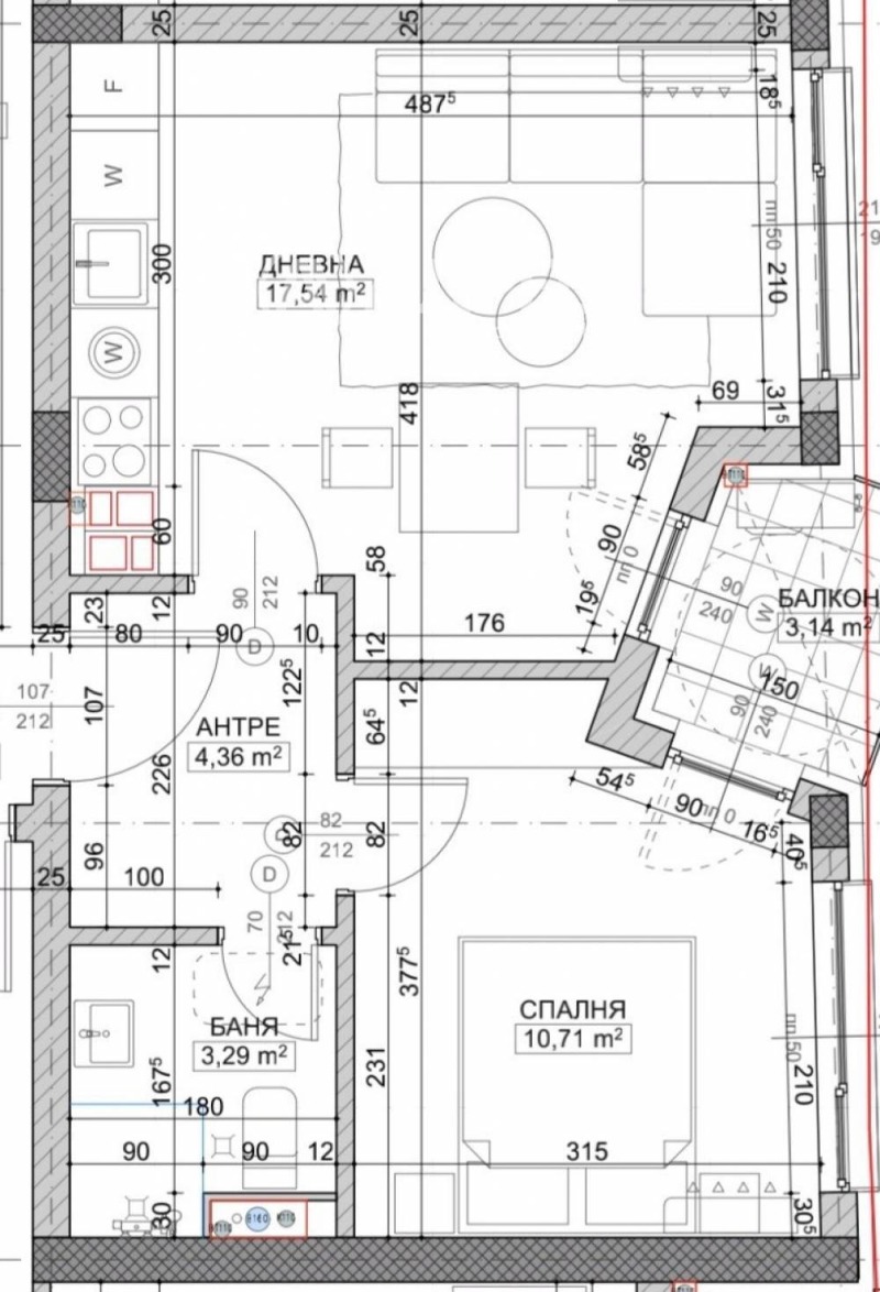 Продается  1 спальня София , Надежда 4 , 57 кв.м | 36195111 - изображение [4]
