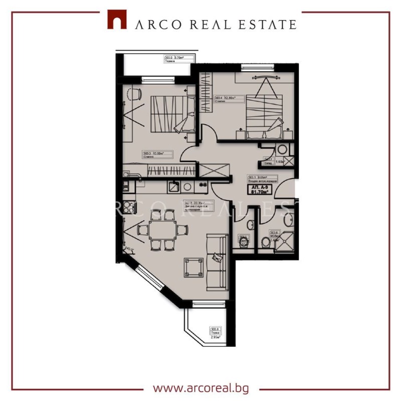Na sprzedaż  2 sypialnie region Sofia , Elin Pelin , 93 mkw | 21274240 - obraz [2]