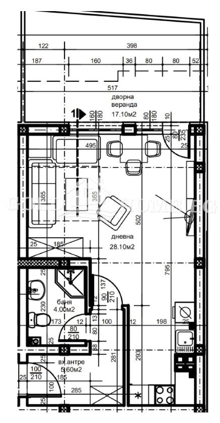 На продаж  Студія Пловдив , Остромила , 69 кв.м | 72076486 - зображення [2]