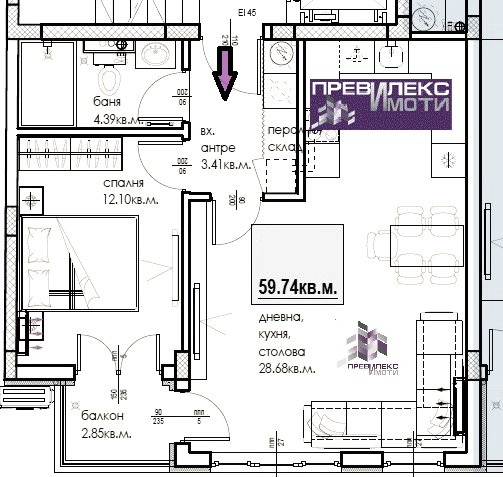 Продава 2-СТАЕН, гр. Пловдив, Въстанически