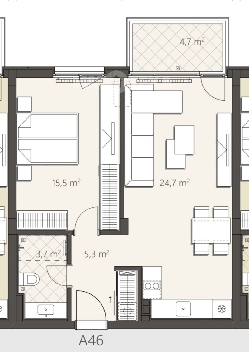 Продава 2-СТАЕН, гр. София, Малинова долина, снимка 2 - Апартаменти - 53493200