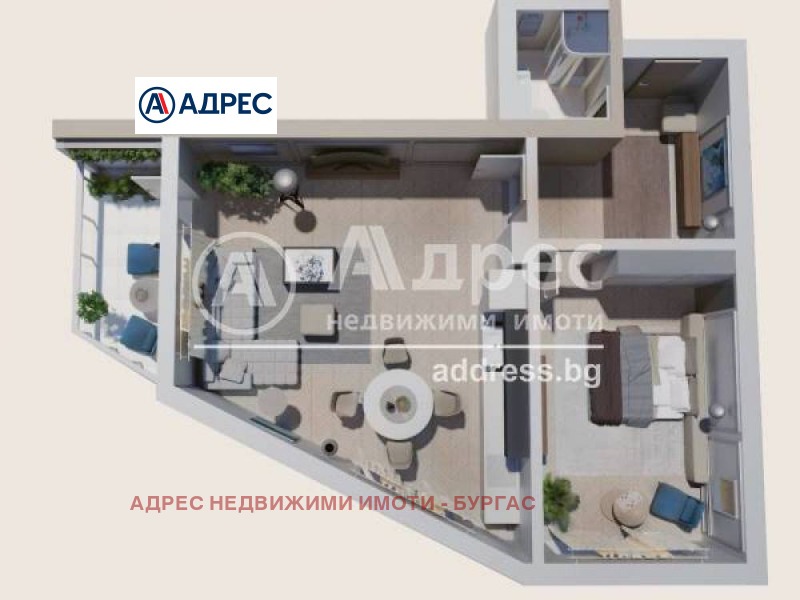 Продава  2-стаен град Бургас , Сарафово , 75 кв.м | 93863889