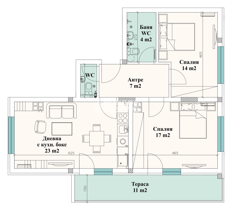 Продава  3-стаен град Пловдив , Остромила , 116 кв.м | 48867297 - изображение [2]