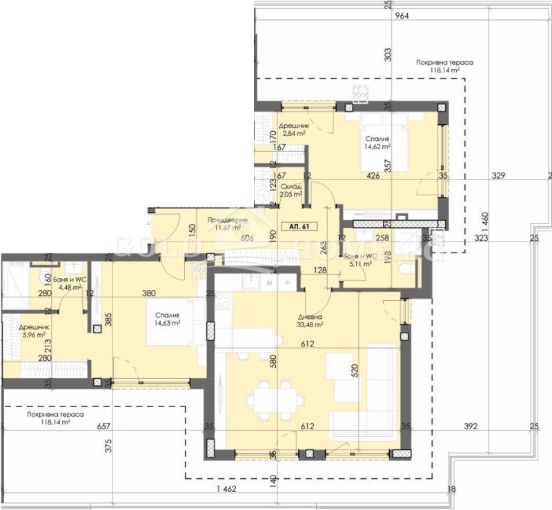 Продава 3-СТАЕН, гр. Пловдив, Тракия, снимка 13 - Aпартаменти - 46623185