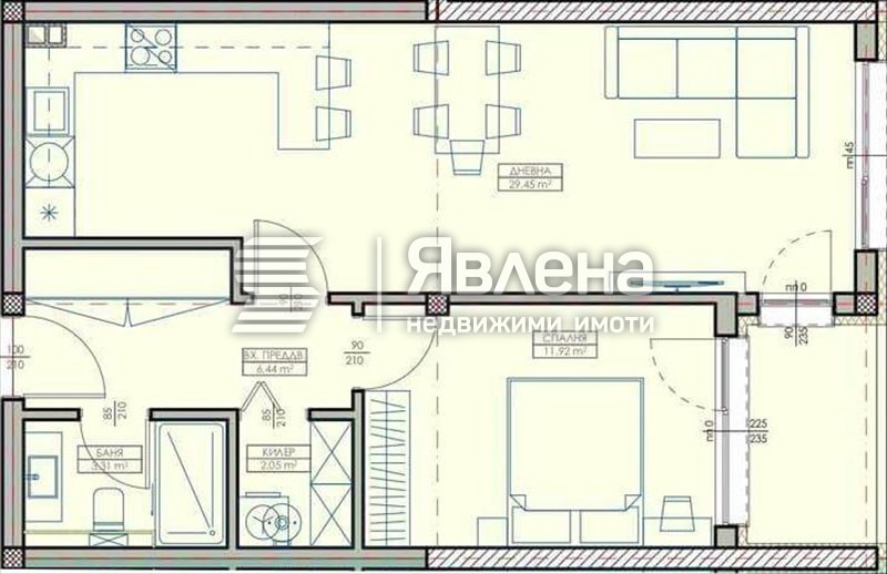 Продава 2-СТАЕН, гр. Варна, Кайсиева градина, снимка 2 - Апартаменти - 53126771