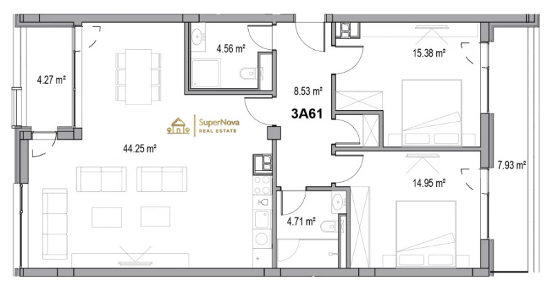 Zu verkaufen  2 Schlafzimmer Plowdiw , Otdih i kultura , 147 qm | 56214904 - Bild [3]