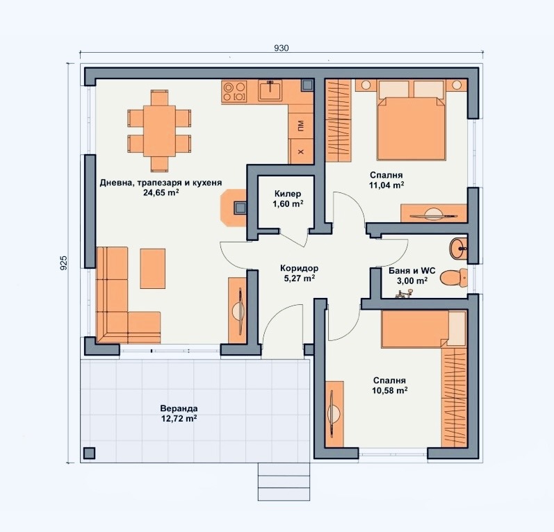 Te koop  Huis regio Boergas , Kablesjkovo , 95 m² | 19384786 - afbeelding [4]