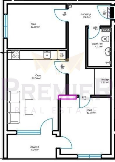 For Sale  2 bedroom Varna , m-t Pchelina , 78 sq.m | 74425206 - image [3]