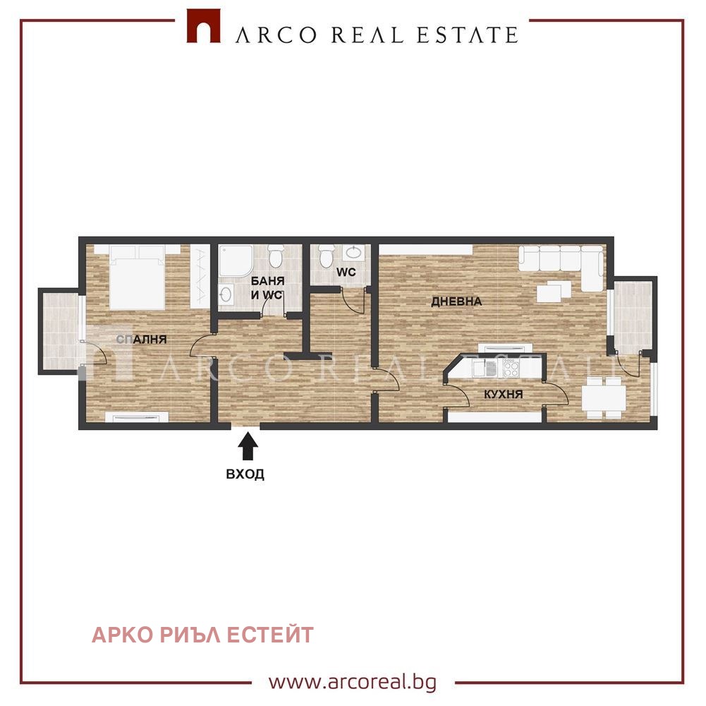 Продава 2-СТАЕН, гр. София, Редута