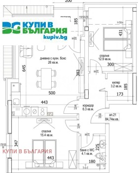 Продава 3-стаен град Варна Цветен квартал - [1] 