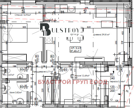 En venta  2 dormitorios Sofia , Studentski grad , 102 metros cuadrados | 81356987 - imagen [5]