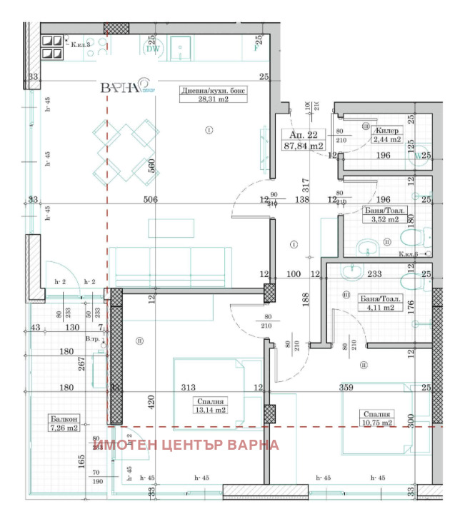 Продава  3-стаен град Варна , Левски 1 , 102 кв.м | 15779215 - изображение [4]