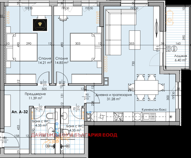 À venda  2 quartos Plovdiv , Karchiiaka , 121 m² | 15824130 - imagem [2]