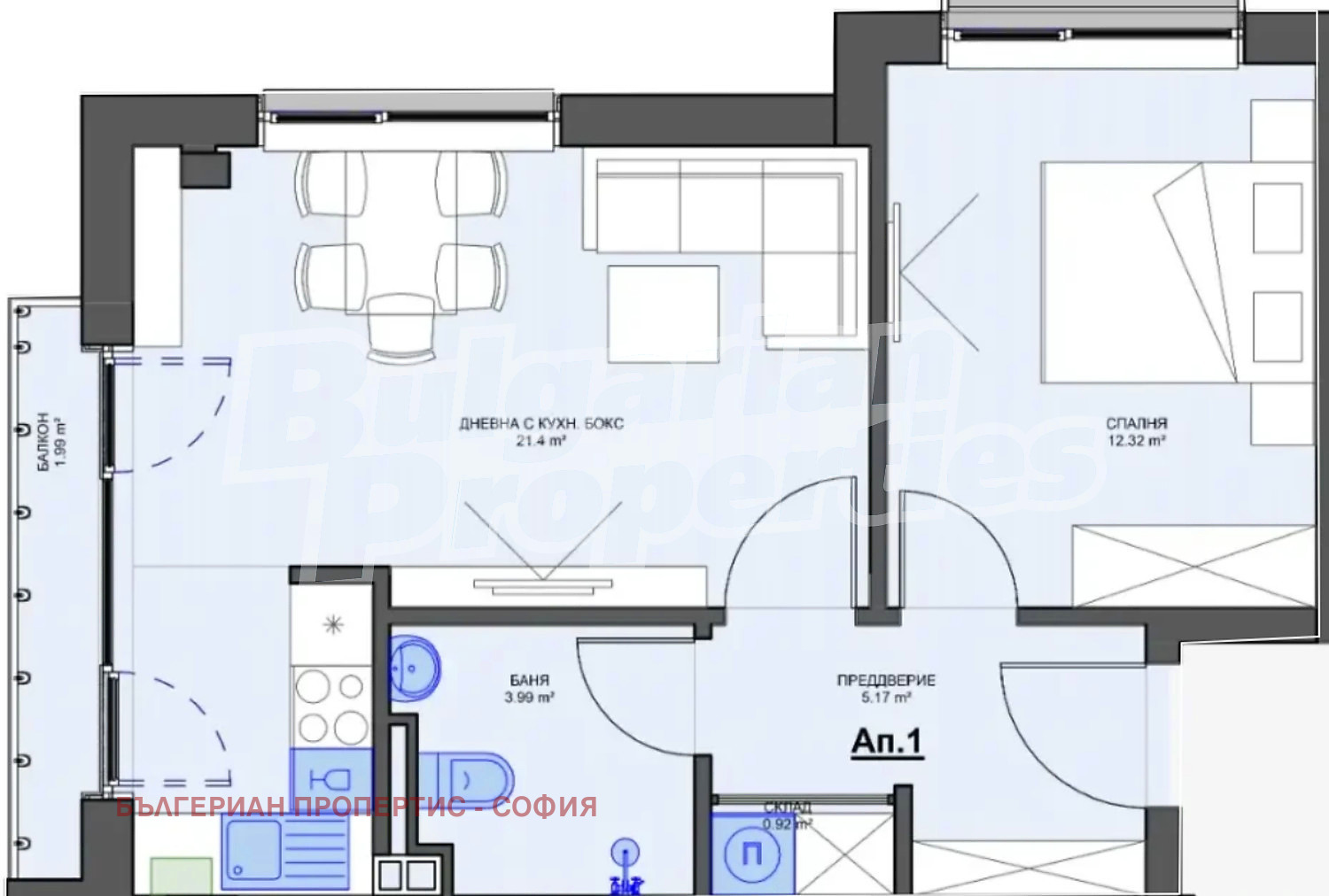 Продава 2-СТАЕН, гр. София, Кръстова вада