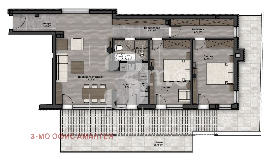 Продава 3-СТАЕН, гр. София, Люлин 4, снимка 2 - Апартаменти - 51568559