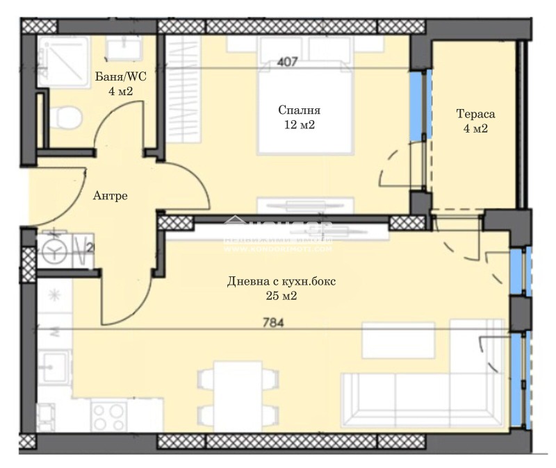 Продава 2-СТАЕН, гр. Пловдив, Тракия, снимка 4 - Aпартаменти - 48439302