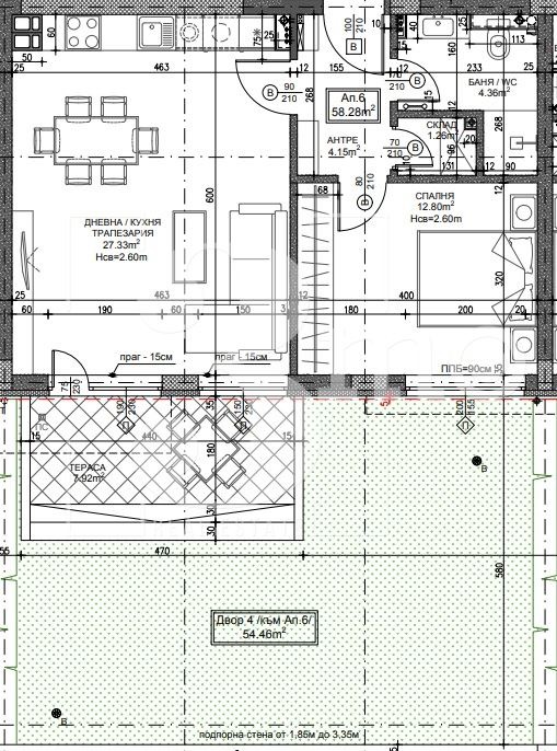 Продаја  1 спаваћа соба Софија , Дружба 2 , 70 м2 | 11518204 - слика [4]