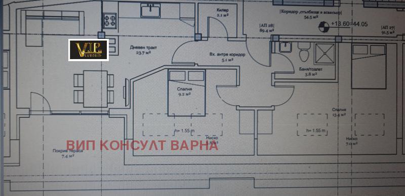 Продава 3-СТАЕН, гр. Варна, Колхозен пазар, снимка 4 - Aпартаменти - 47443232