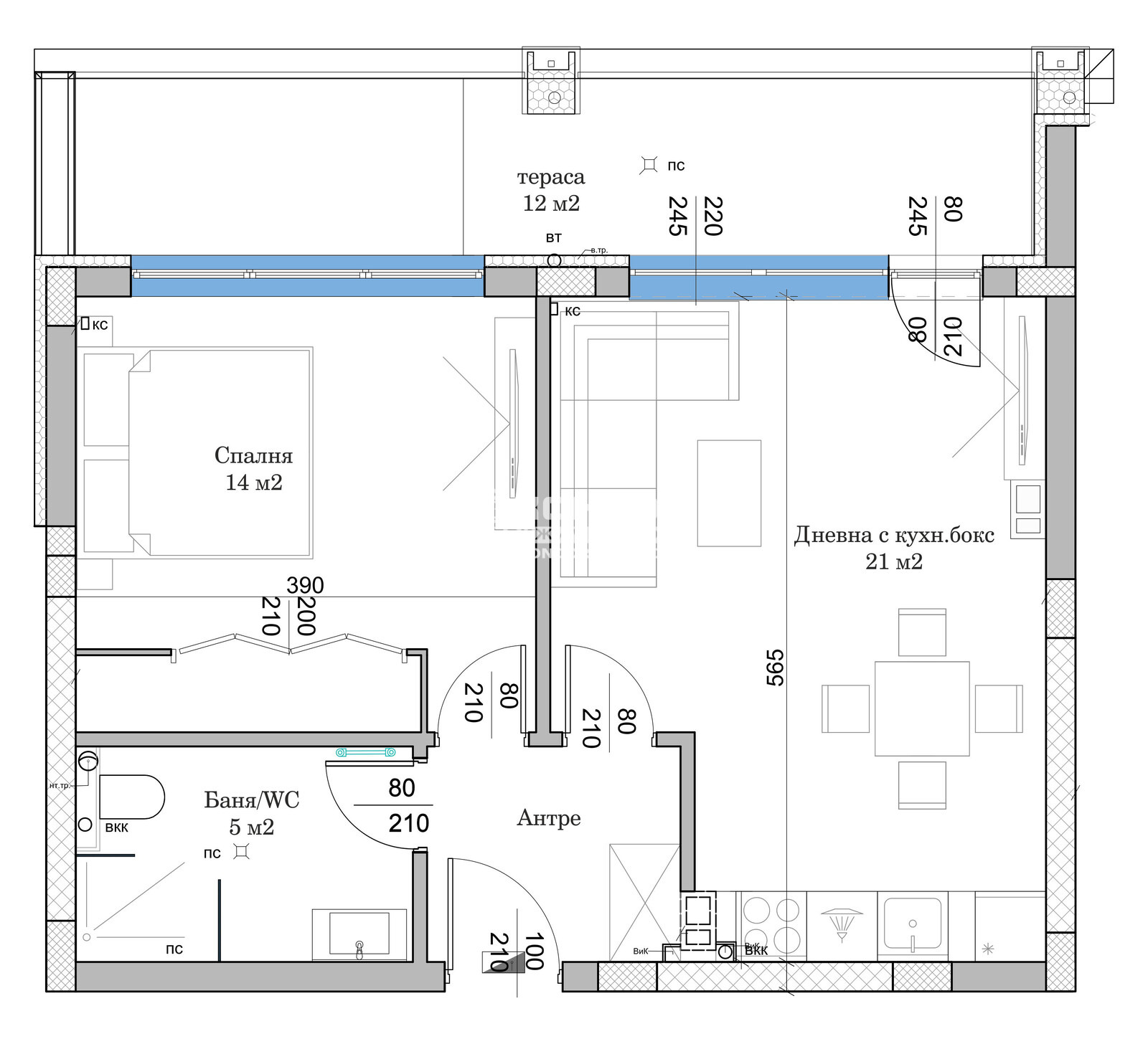 Продава 2-СТАЕН, гр. Пловдив, Остромила, снимка 2 - Апартаменти - 49952907