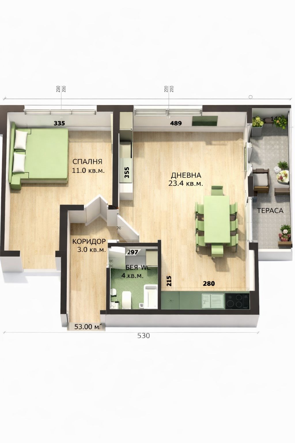 Продава 2-СТАЕН, гр. Варна, Кайсиева градина