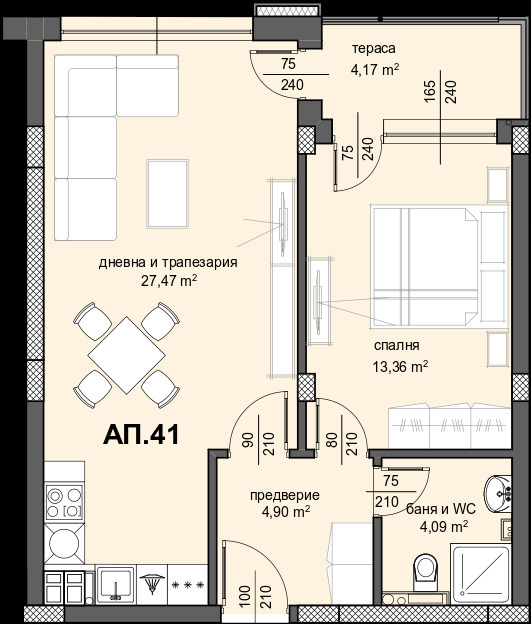 Na prodej  1 ložnice Plovdiv , Centar , 78 m2 | 28329776 - obraz [6]