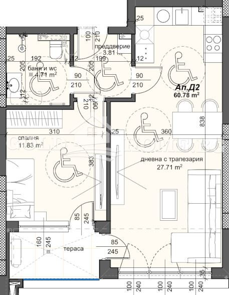 Zu verkaufen  1 Schlafzimmer Plowdiw , Trakija , 61 qm | 42475317 - Bild [6]