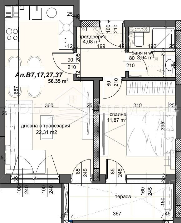 Продава 2-СТАЕН, гр. Пловдив, Тракия, снимка 4 - Aпартаменти - 46704384