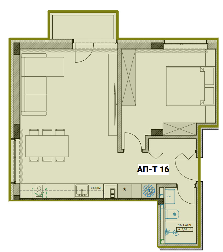 Продава 2-СТАЕН, гр. Русе, Здравец
