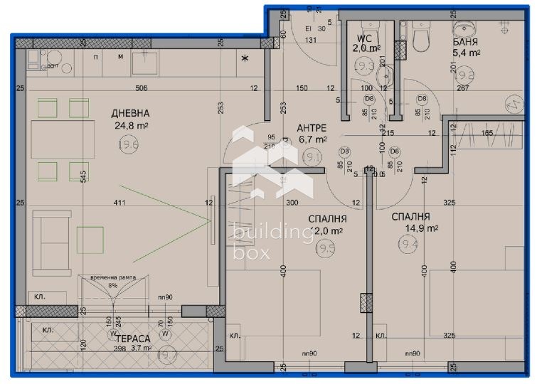 À venda  2 quartos Plovdiv , Hristo Smirnenski , 102 m² | 26321567 - imagem [2]