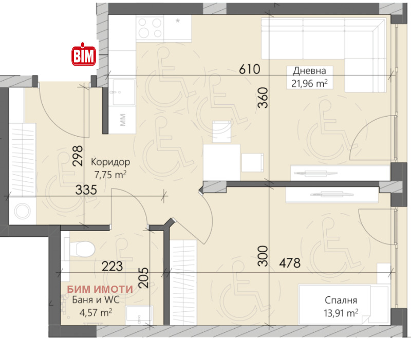 Продава 2-СТАЕН, гр. Пловдив, Захарна фабрика, снимка 3 - Апартаменти - 53182511
