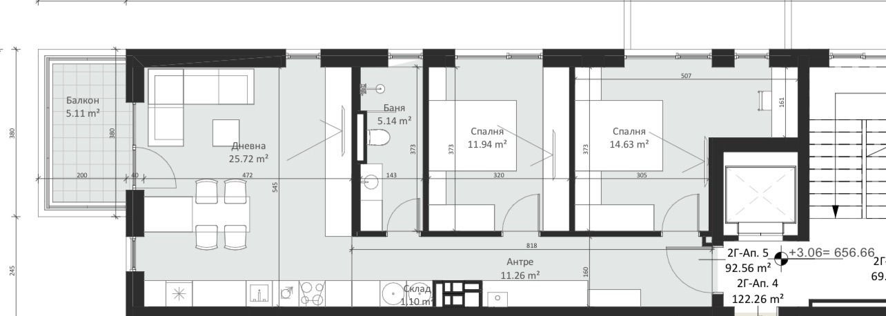 Продава 3-СТАЕН, гр. София, Малинова долина, снимка 3 - Апартаменти - 50513298
