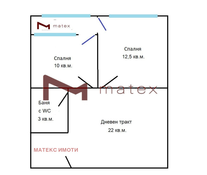 Na prodej  2 ložnice Varna , Troševo , 50 m2 | 59279491 - obraz [2]