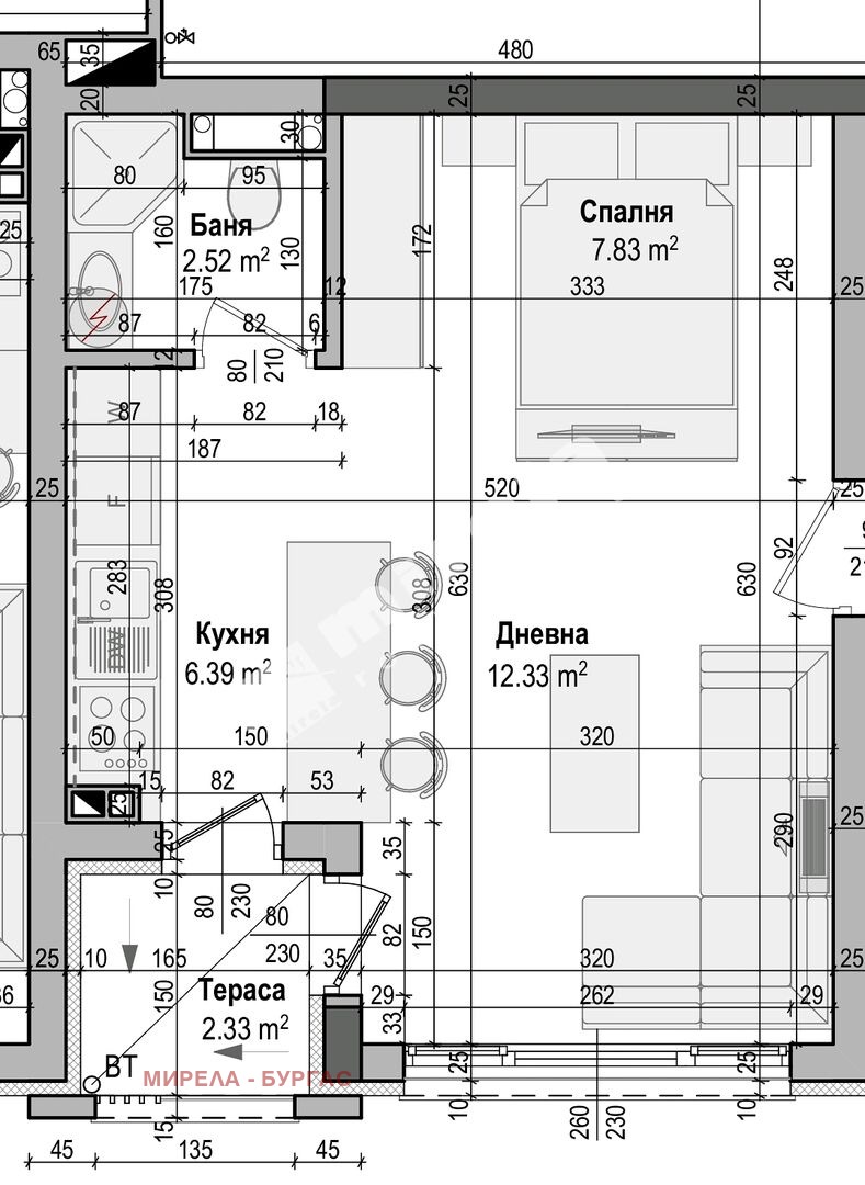 Продава  1-стаен област Бургас , гр. Созопол , 43 кв.м | 27944344