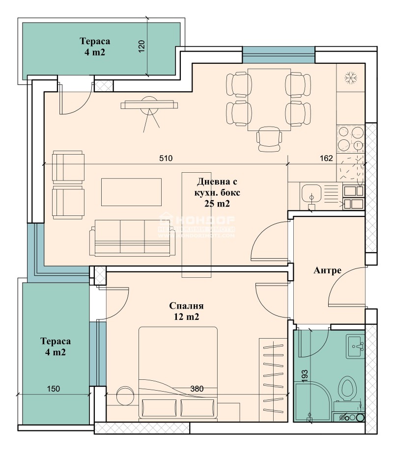 En venta  1 dormitorio Plovdiv , Jristo Smirnenski , 83 metros cuadrados | 97178074 - imagen [5]