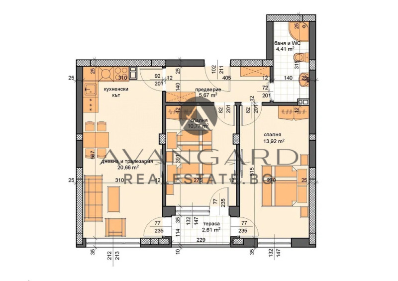 Eladó  2 hálószobás Plovdiv , Kjucsuk Parizs , 88 négyzetméter | 90509122 - kép [13]