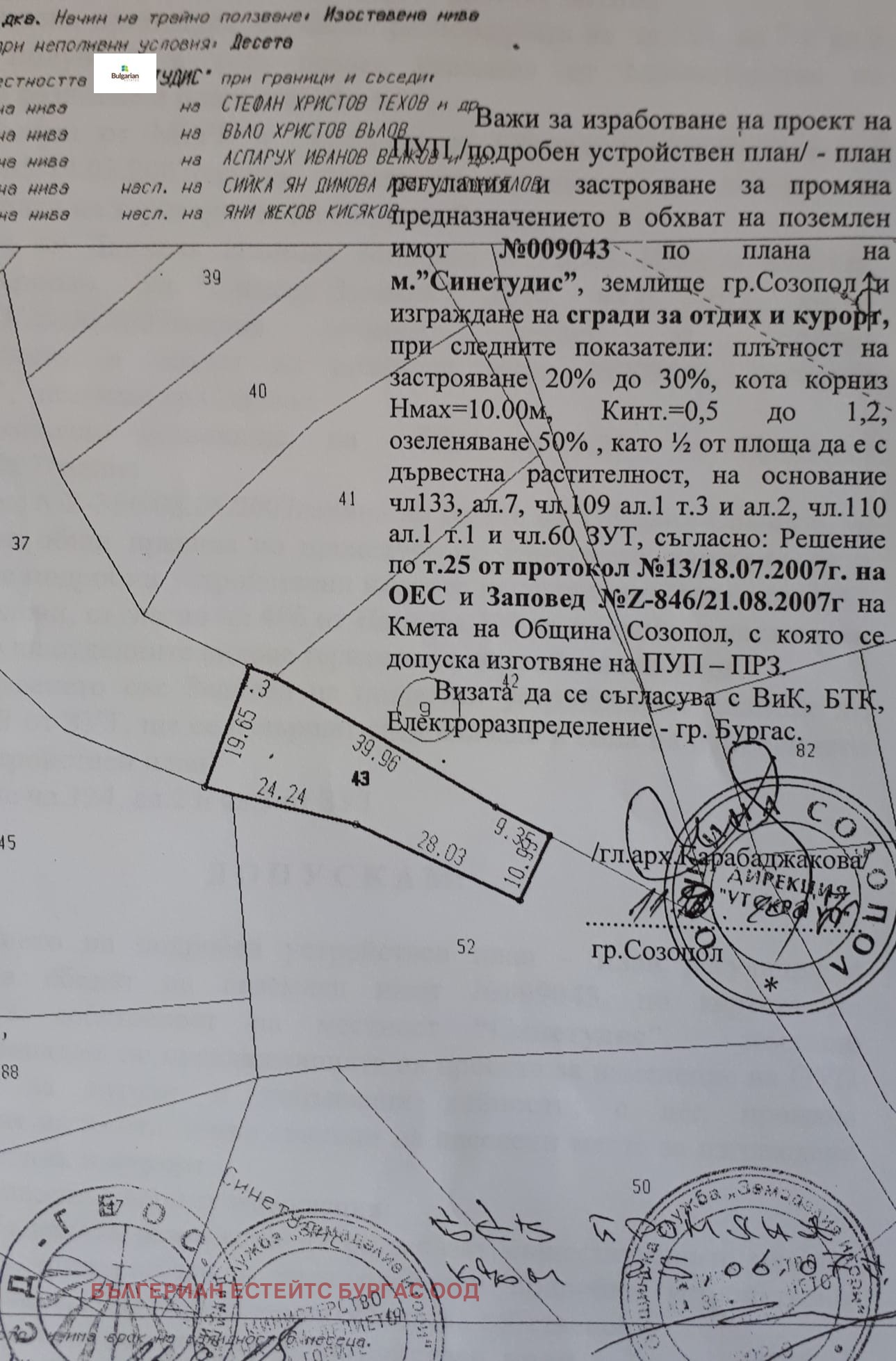 Продава ПАРЦЕЛ, гр. Созопол, област Бургас, снимка 9 - Парцели - 56360021