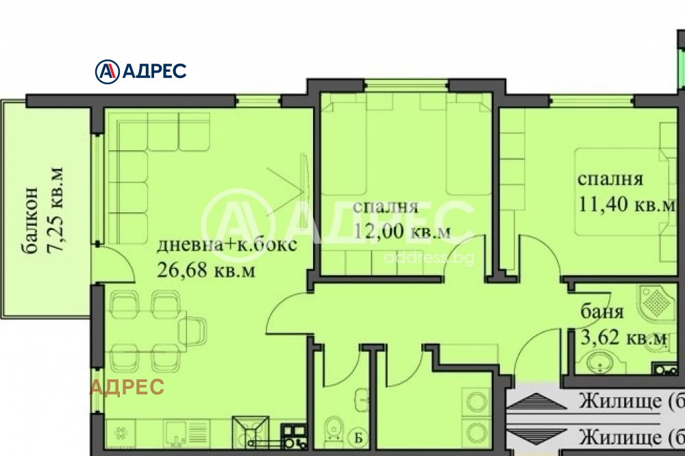 Продава 3-СТАЕН, гр. Варна, м-т Пчелина, снимка 5 - Апартаменти - 53768250