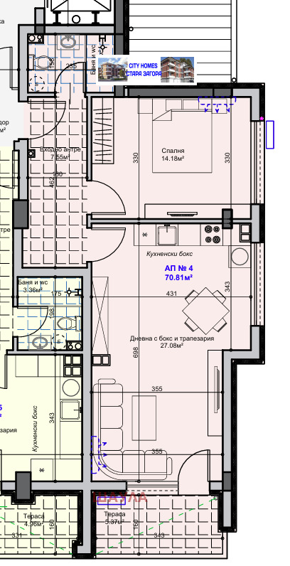 Продава 2-СТАЕН, гр. Стара Загора, Три чучура - север, снимка 1 - Aпартаменти - 49503483